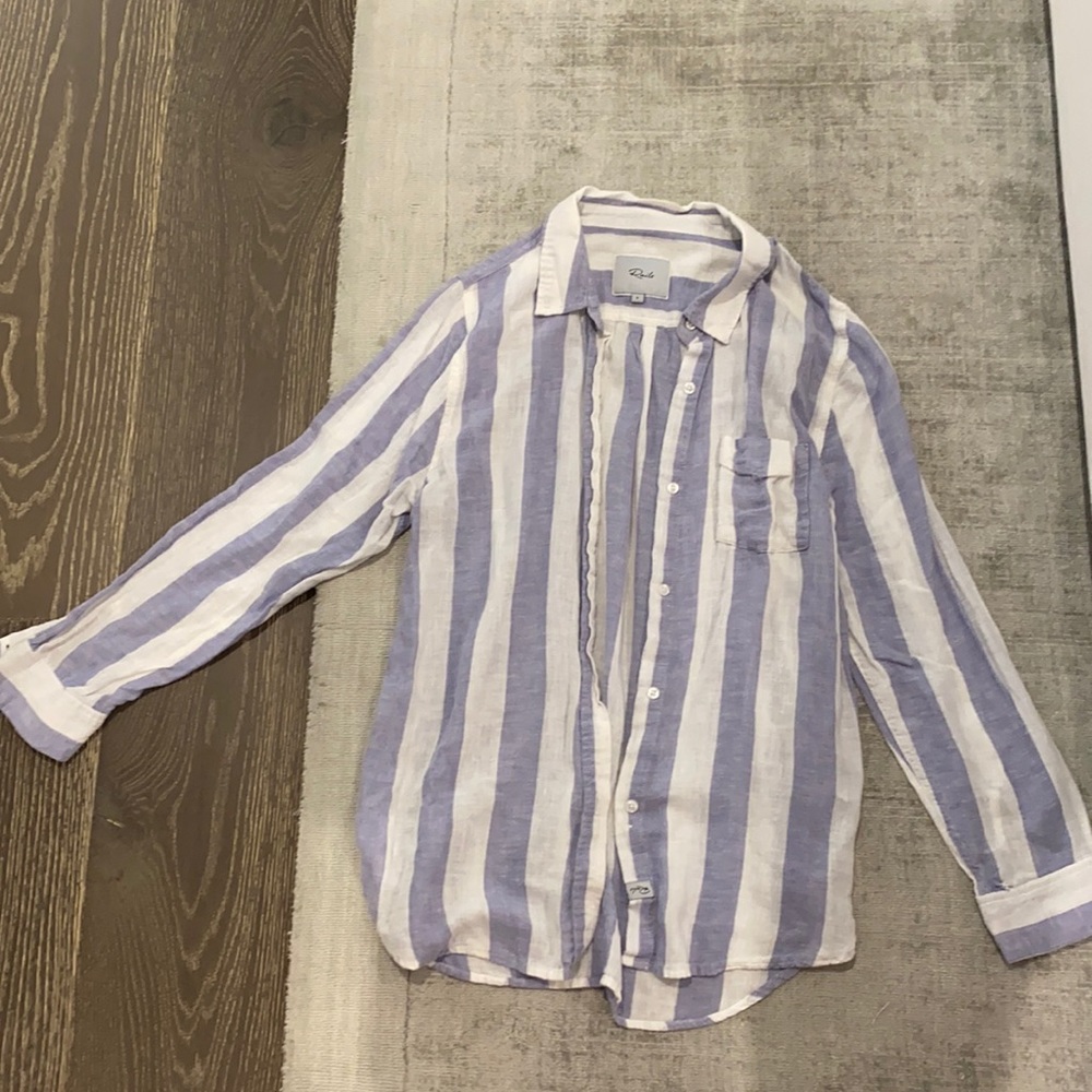 Striped button down shirt